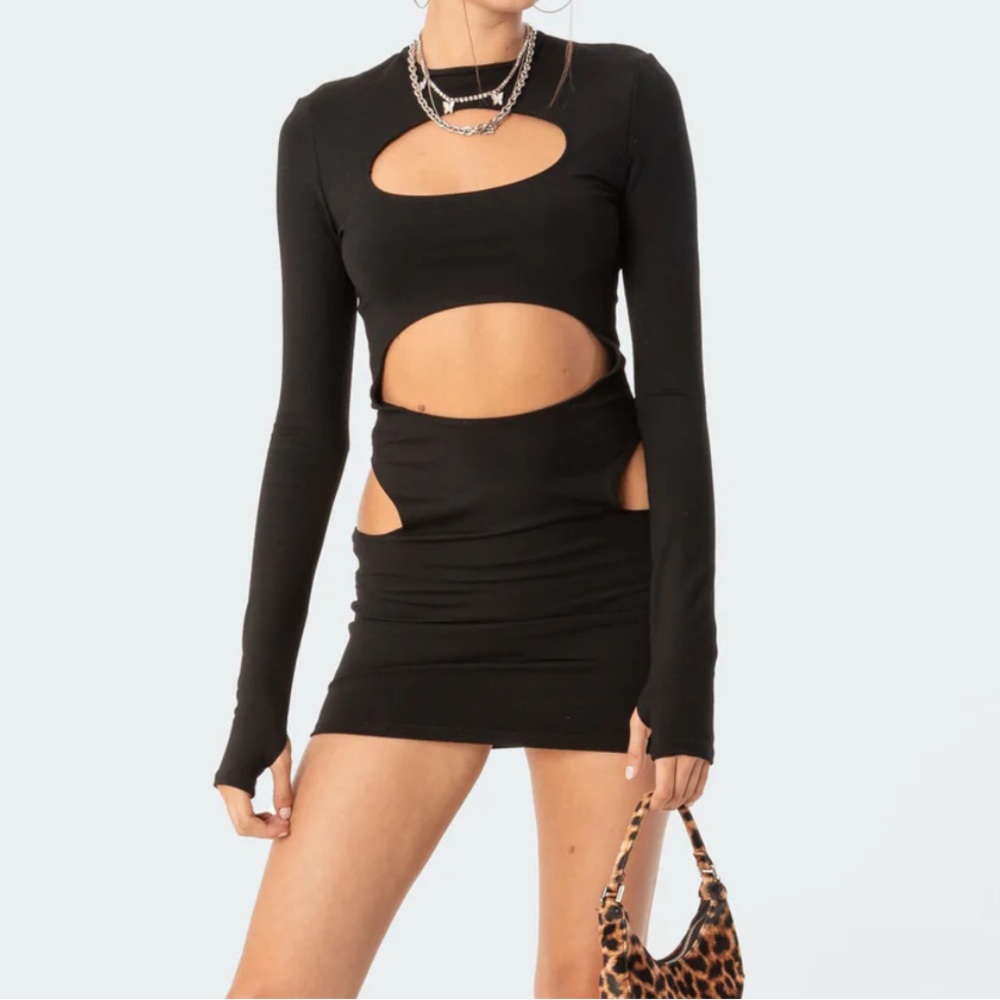 Edikted cut out dress